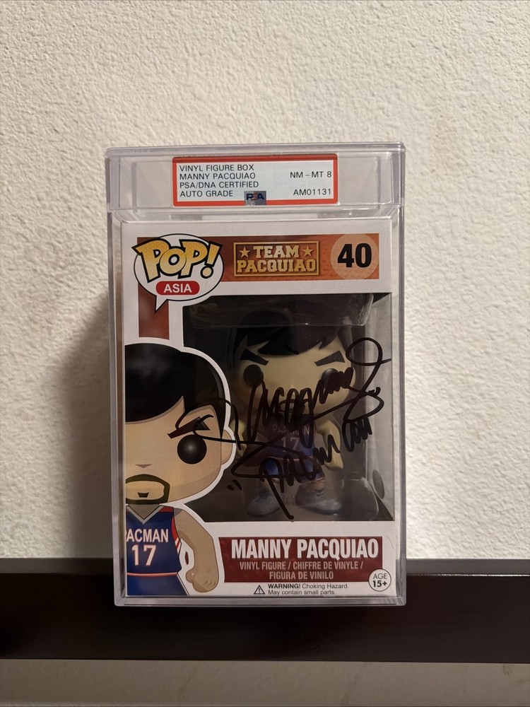 PSA 8 NM-MT Manny Pacquiao Funko Pop Limited Edition – ONLY ONE WITH “PACMAN”