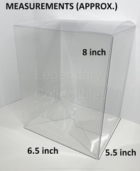 (5-pack) – 6-Inch Funko Pop! Clear PET Protector (Fits Most) – 0.50mm thickness
