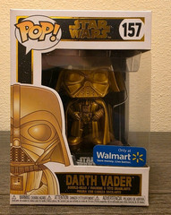 Funko Pop! Star Wars Darth Vader Gold Walmart Exclusive #157 Vinyl Figure