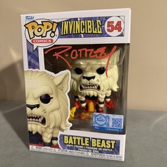 Funko Pop! Invincible Battle Beast #54 Funko Special Edition SIGNED RYAN OTTLEY