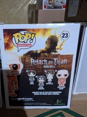 Funko Pop. Attack on Titan. Beast Titan and Colossal Titan HMV exclusive