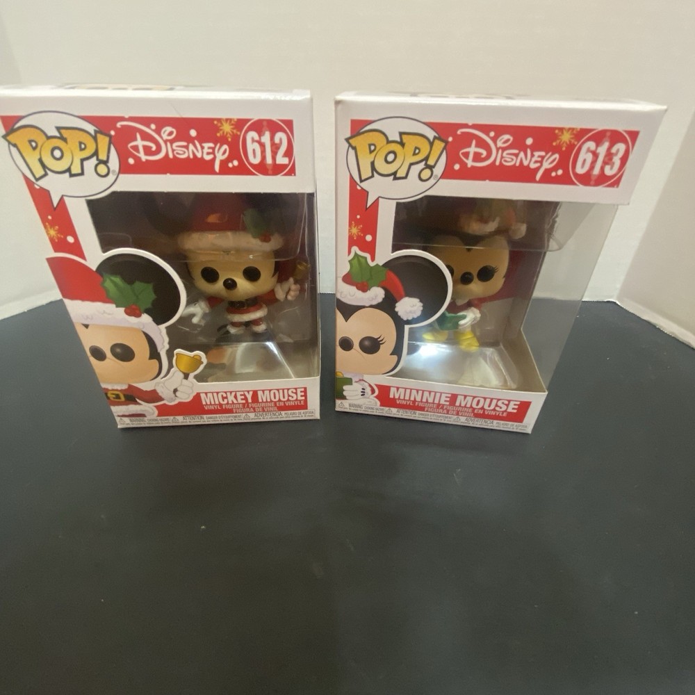 Funko Pop Mickey Mouse (612) And Minnie Mouse (613) (See Description)