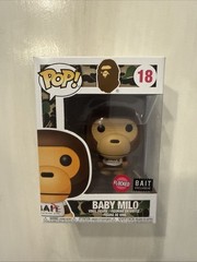 FUNKO POP! BABY MILO #18 FLOCKED VARIANT Bathing Ape BAIT EXCLUSIVE BAPE