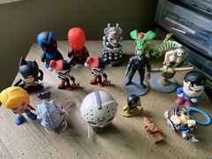 Misc Figure LOT Rare Capcom Funko Lego Kidrobot Marvel Mike Mignola Titans Moose