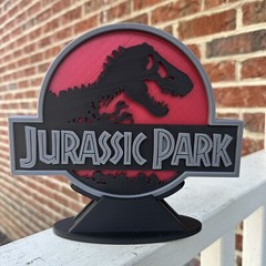 3D printed Custom Funko Digital Pop! – JURASSIC PARK SERIES 1 Coin w/ Stand