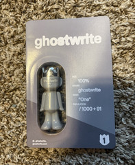 ghostwrite “One” Ghost 100% CHROME Chase Figure!! (/1000+91) Only 5 exist!