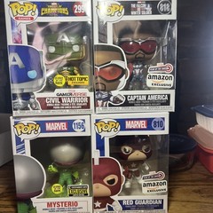 4~Funko Pop! Vinyl: Marvel Figures, Exclusives & Glow In The Dark🤩 See Pics