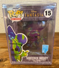 Sorcerer Mickey Mouse Pop Art Disney Fantasia #15 Funko Lucite Box 80 Years