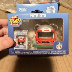 Funko Bitty Pop! NFL New England Patriots Mini-Helmet + Mini-Player – Free Ship!