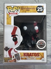 Funko Pop! Games: God of War – Kratos #25 (Black Fear) GameStop Excl DAMAGED BOX