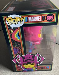 Marvel Galactus with Silver Surfer Black Light Version Jumbo 10-Inch Pop! Vinyl