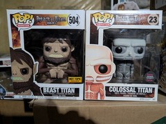 Funko Pop. Attack on Titan. Beast Titan and Colossal Titan HMV exclusive