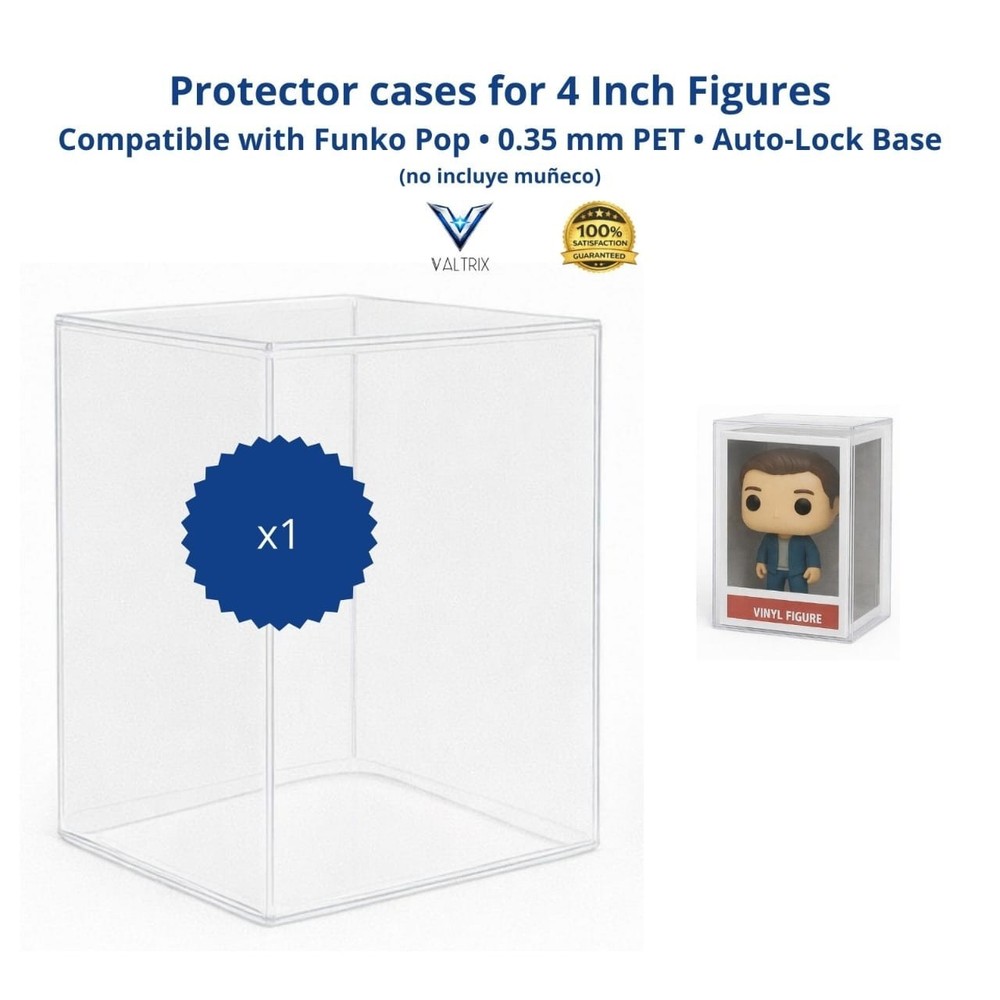 Lot 5 20 50 100 Collectibles Protector Case for Funko Pop 4 Inch Vinyl Figures