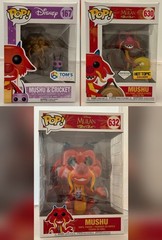 Funko Pop Disney Mulan Mushu Lot 3 Diamond HT 10 Inch Toms Model 630 632 167