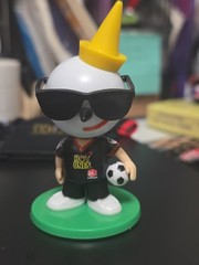 Jack in the Box Bobblehead Black Hot Ones & Jersey Keychain Soccer