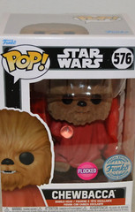 Funko POP! STAR WARS #576 CHEWBACCA FLOCKED EXCLUSIVELY AT DISNEY