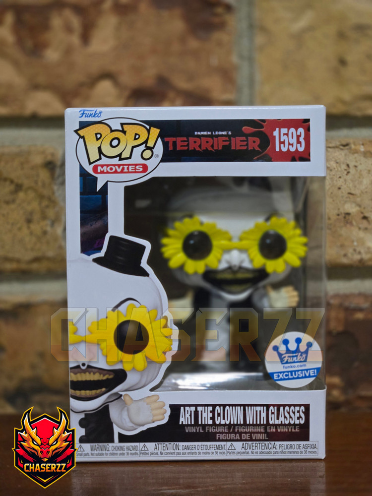 Funko Pop Art the Clown with Glasses 1593 with Soft Protector