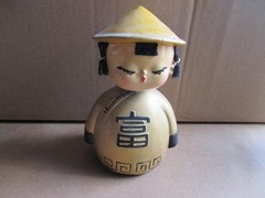 VINTAGE BANK OF CHINA BOBBLE HEAD NODDER COIN BANKS – LOT OF FOUR
