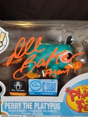 Toy Temple Exclusive Phineas And Ferb (Perry) Dee Bradley Baker Signed Funko
