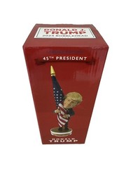 45th & 47th President Donald Trump 2024 Bobblehead Hugging American Flag