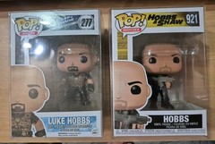 Funko Pop Fast & Furious – Luke Hobbs #277 Hobbs & Shaw #921 (w/ Protectors) Lot