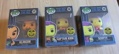 Funko Digital Lot Star Trek Klingon 17 Captain Kirk 18 Scotty 19 WITH PROTECTORS