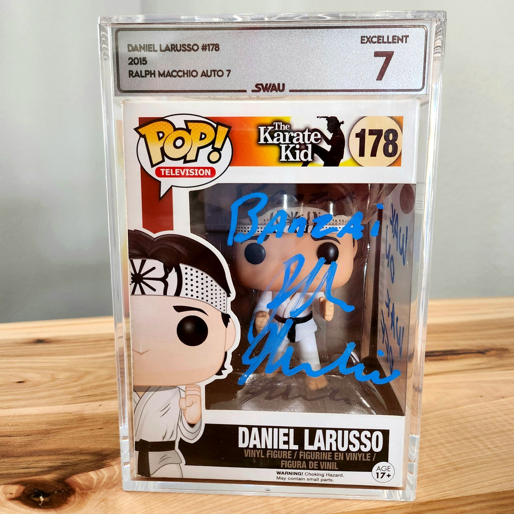 ⭐KARATE KID SDCC 2026: Ralph Macchio signed/quote Daniel LaRusso #178 FUNKO-COAs