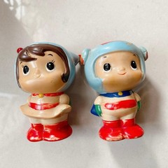 Showa Retro Agricultural Cooperative Super kun Sofubi Piggy Bank Rare Item 1 Pie