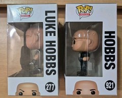 Funko Pop Fast & Furious – Luke Hobbs #277 Hobbs & Shaw #921 (w/ Protectors) Lot