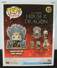 Funko Pop! Deluxe: House of the Dragon – Viserys on the Iron Throne #12 NEW