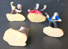 PIRATE FIGURES. MISC DETAILED SET. LADY PIRATE, PIRATE, SITTING SKELETON. SAFARI