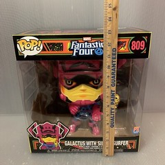 Funko Pop! Galactus w/ Silver Surfer #809 Black Light ~PX Preview Exclusive ~New