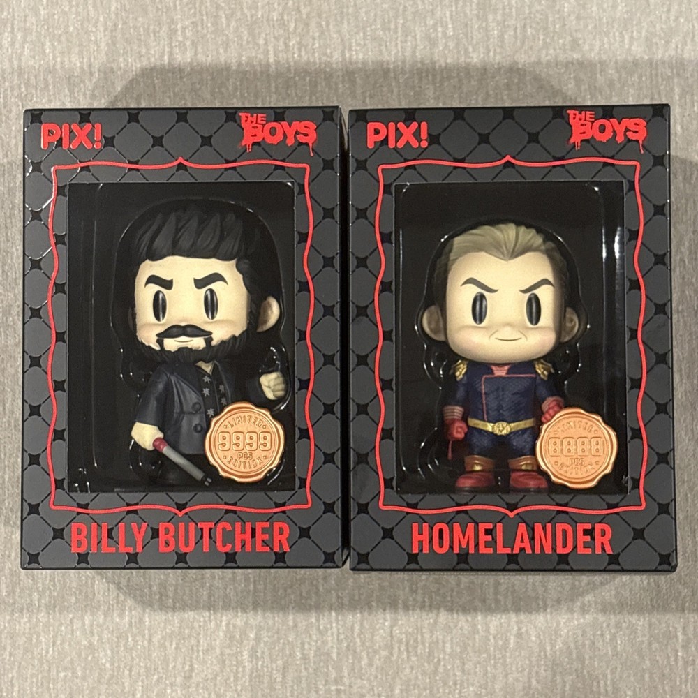 Thrilljoy Pix The Boys Billy Butcher & Homelander 5 inch Vinyl Figure Pair Hero