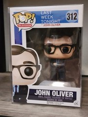 Funko Pop! Television Vinyl: John Oliver #312, New In Box, Plastic Protector