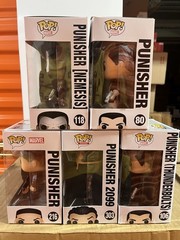 Funko POP Marvel Punisher Lot OG Daredevil Nemesis Thunderbolts 2099 Exclusives