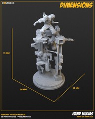 Hand NInjas (40mm on 50mm Base) | Crisis Protocol Proxy | C27