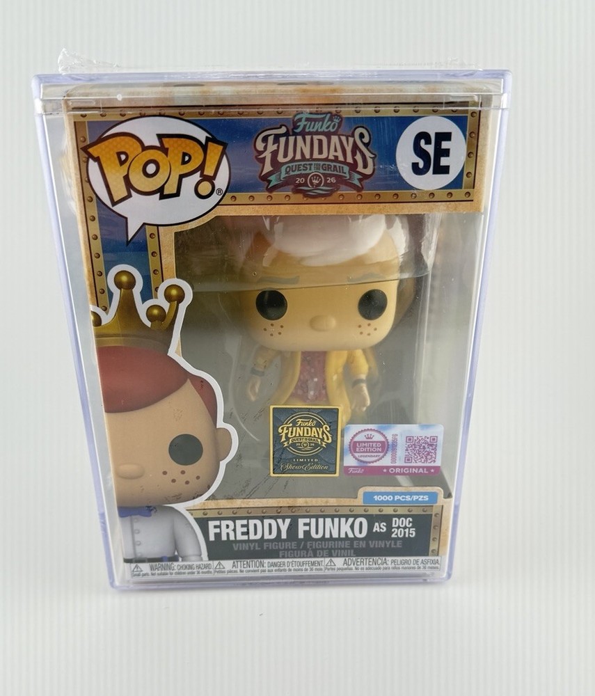 SDCC 2026 Funko Fundays Freddy as Doc 2015 LE 1000 Yellow Coat Show Edition BTTF