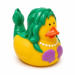 Purple Shell Mermaid Rubber Duckie
