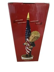 45th & 47th President Donald Trump 2024 Bobblehead Hugging American Flag