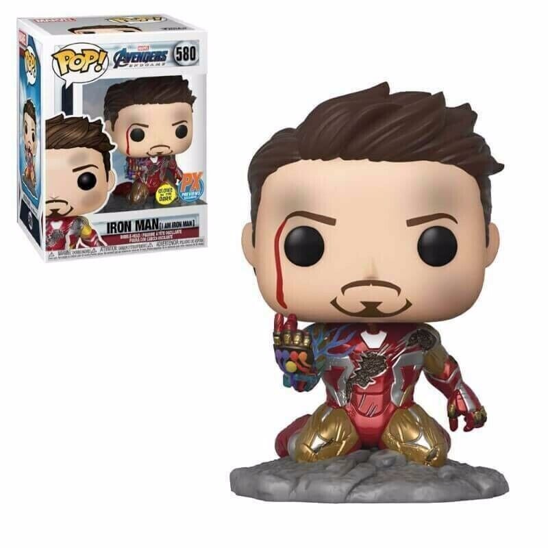 Funko Pop! Marvel: Avengers: Endgame – I Am Iron Man Glow-in-the-Dark PX Figure