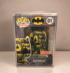 Funko DC Comics Batman Art Series #01 Yellow & Black Target Ex Mint w/Protector
