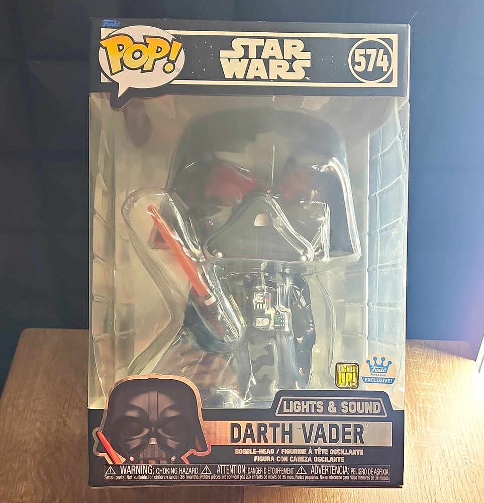 Funko Pop! Star Wars Darth Vader Vinyl Figure #574 Lights & Sound Exclusive