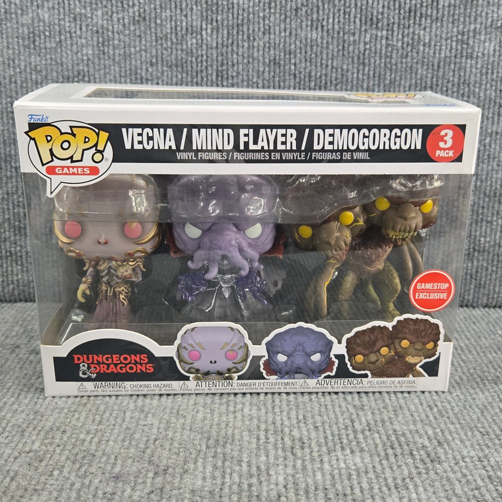 Funko Pop! Games Dungeons & Dragons Vecna Mind Flayer Demogorgon 3 Pack