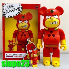 Medicom 400% + 100% Bearbrck ~ The Simpsons Be@rbrck Radioactive Man