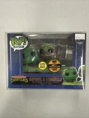 Funko Pop Digital TMNT Grail # 336 Raphael & Donatello Glows in the dark
