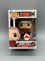 FUNKO POP! HOCKEY #90 JAROME IGINLA CALGARY FLAMES CANADA EXCLUSIVE W/ PROTECTOR