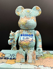 Medicom Toy BE@RBRICK atmos x UBIQ 100% & 400% 2pc Set Multicolor w/ Box