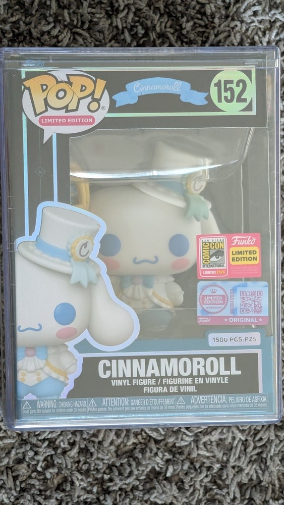 Funko Pop! Cinnamoroll – Cinnamoroll #152 SDCC 2026 LE1500 Official Con Sticker