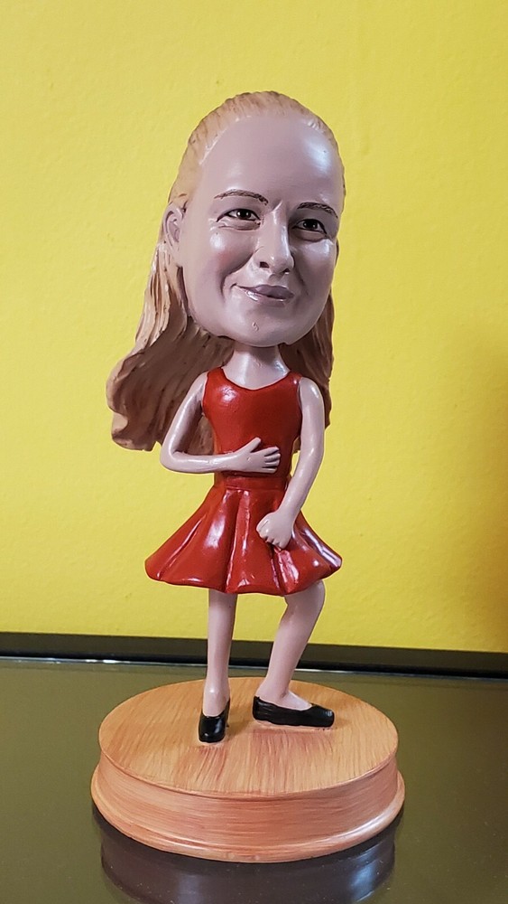 Amy Cox Bobblehead Created by a Virtual Railfan Viewer.