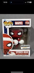 New Funko Pop Spider-Man Santa Hat 1136 NIB Holiday Christmas Sony Stan Lee